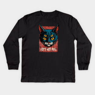 LET'S GET EVIL Kids Long Sleeve T-Shirt