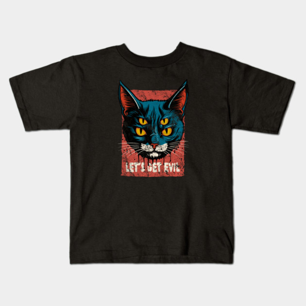 LET'S GET EVIL Kids T-Shirt by artslaves