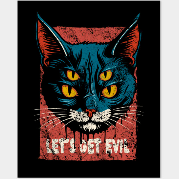 LET'S GET EVIL Wall Art by artslaves