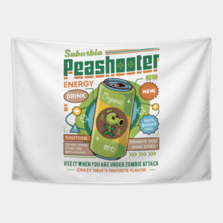 Peashooter Energy Drink Tapestry
