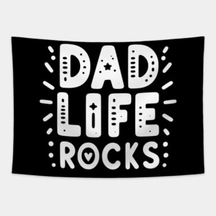 Dad Life Rocks Tapestry