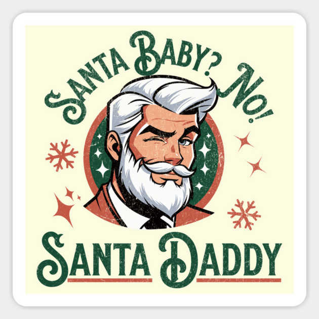 Sexy Santa Daddy Christmas Handsome Santa Claus Magnet by Yesteeyear
