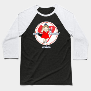 Anti Fascist Antifa Action Baseball T-Shirt