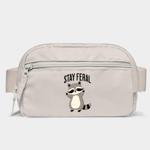 Raccoon Urges Everyone to "Stay Feral" by Luxinda