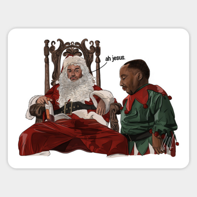 Bad Santa: ah jesus Magnet by 51Deesigns