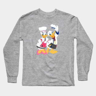Chef Donald and Daisy Duck Long Sleeve T-Shirt