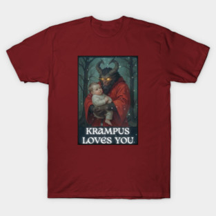 Krampus Loves You Wishes Holiday Cheer T-Shirt