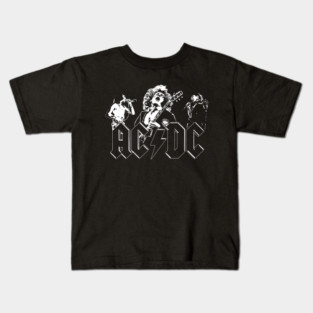 acdc retro classic 80s 90s Kids T-Shirt