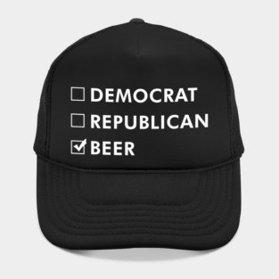 Democrat Republican Beer Funny Hat