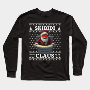 Skibidi Claus Long Sleeve T-Shirt