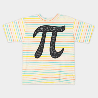 Pi Symbol, Perfect for Math Geeks and Pi Enthusiasts Kids T-Shirt