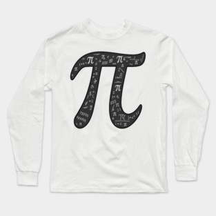 Pi Symbol, Perfect for Math Geeks and Pi Enthusiasts Long Sleeve T-Shirt