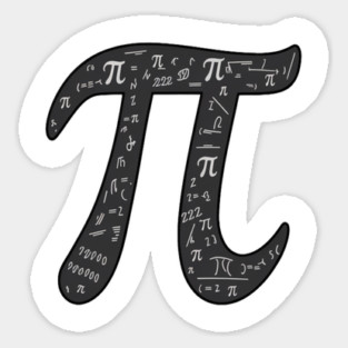 Pi Symbol, Perfect for Math Geeks and Pi Enthusiasts Sticker