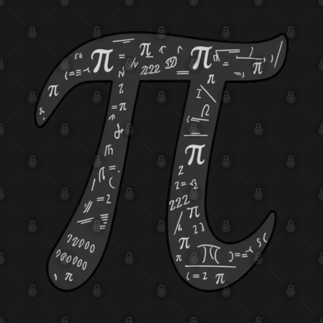 Pi Symbol, Perfect for Math Geeks and Pi Enthusiasts by Pixel Threads 