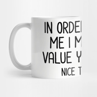 In order to insult me - Sarcastic Quote Mug