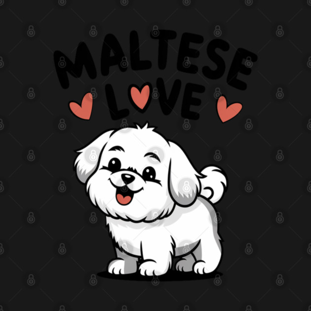 Maltese dog by Pixel Threads 