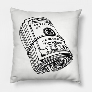 Bank Roll, $100 Money Roll Pillow