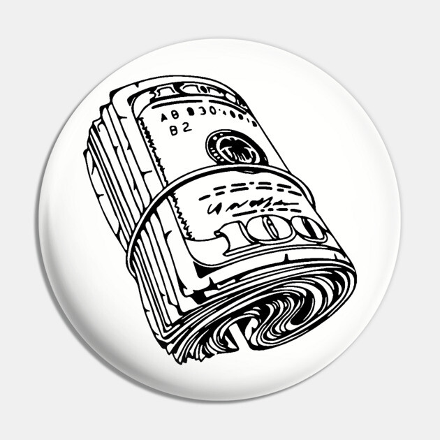Bank Roll, $100 Money Roll Pin by UrbanLifeApparel