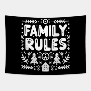 Family Rules Tapestry