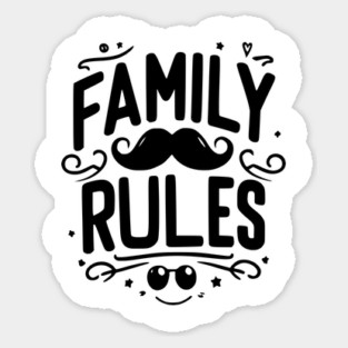 Family Rules Sticker