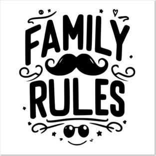 Family Rules Posters and Art