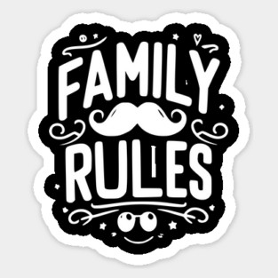 Family Rules Sticker