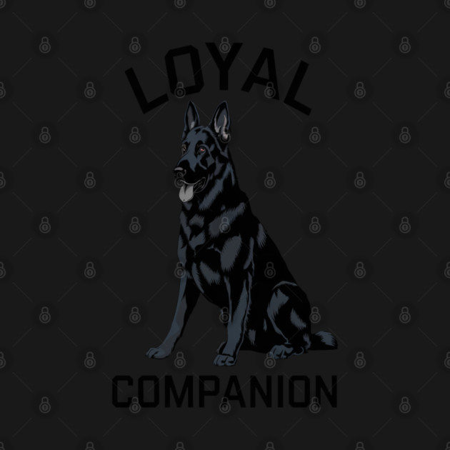 Black German Shepherd Design, Dog Lovers by Pixel Threads 