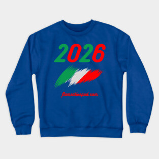 2026 Italian flag Crewneck Sweatshirt