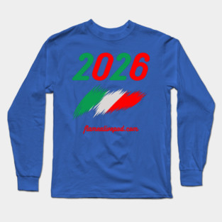 2026 Italian flag Long Sleeve T-Shirt
