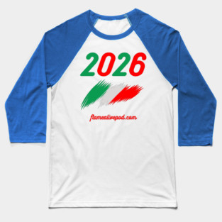 2026 Italian flag Baseball T-Shirt