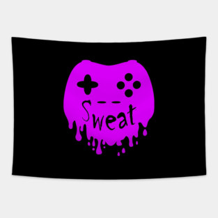 Sweaty Gamer - Pink Sweat Gamer Design Tapestry