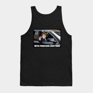 Javier Milei We're Privatizing Everything Meme Tank Top