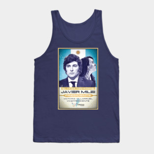Javier Milei 2023 Presidential Campaign Poster Tank Top