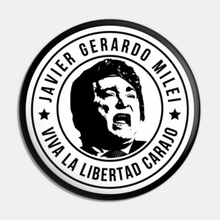 Javier Milei Viva La Libertad Carajo Seal Pin