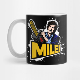 Javier Milei Chainsaw Afuera Libertarian Mug