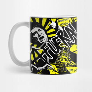 Javier Milei Don't Tread One Me Punk Rock Libertarian Mug