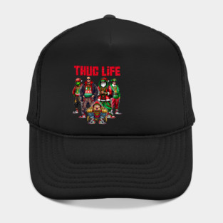 Cartoon Christmas Thug Life, Movie Character, Thug Life Xmas, Thug Life Merry Christmas, Vintage Movie Thug Life Hat