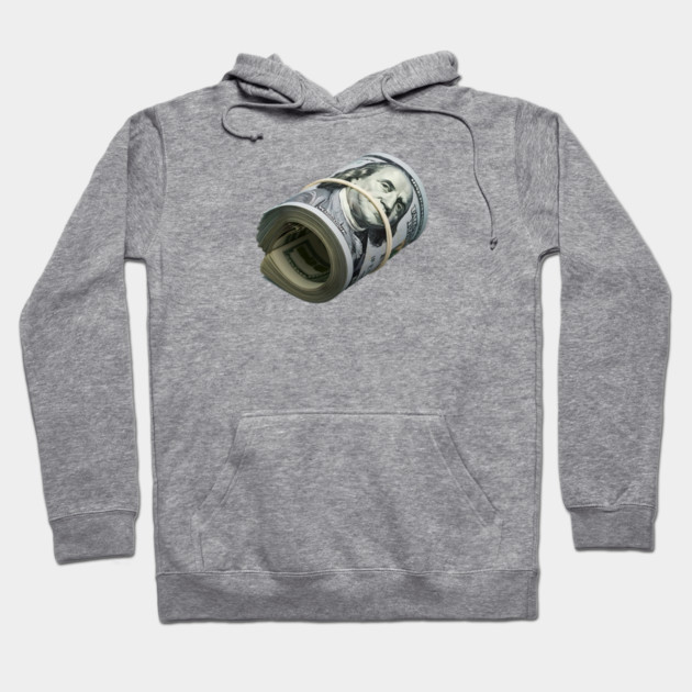 Bank Roll, $100 Money Roll Hoodie by UrbanLifeApparel