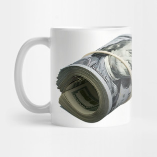 Bank Roll, $100 Money Roll Mug