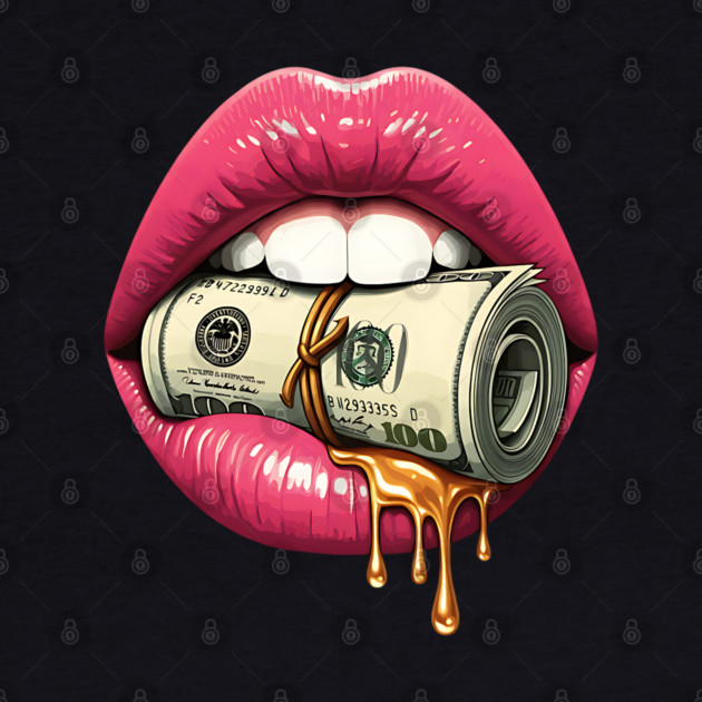 Pink Sexy Lips, Bank Roll, $100 Money Roll by UrbanLifeApparel