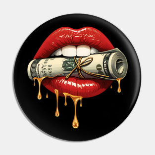 Red Sexy Lips, Bank Roll, $100 Money Roll Pin