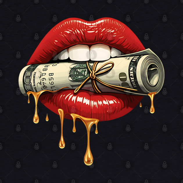 Red Sexy Lips, Bank Roll, $100 Money Roll by UrbanLifeApparel