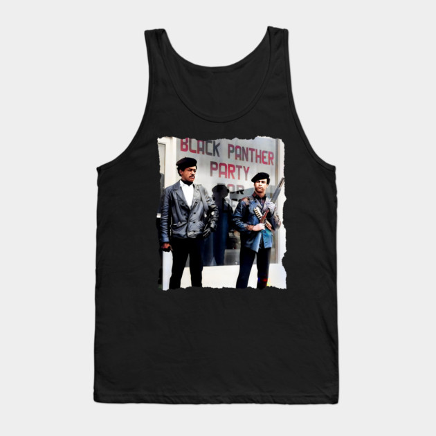 Bobby Seale and Huey Newton - Oakland California 1966 Black Panther Party Tank Top by UrbanLifeApparel