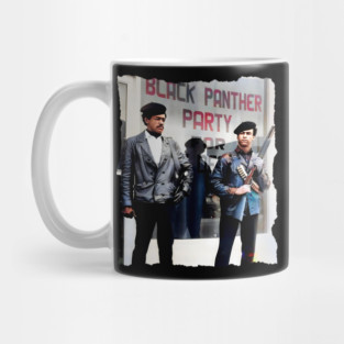 Bobby Seale and Huey Newton - Oakland California 1966 Black Panther Party Mug
