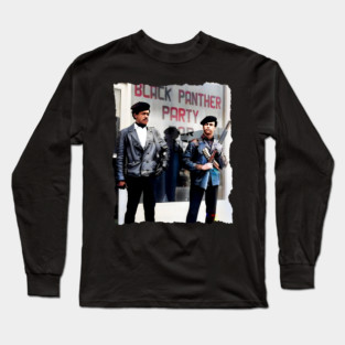 Bobby Seale and Huey Newton - Oakland California 1966 Black Panther Party Long Sleeve T-Shirt