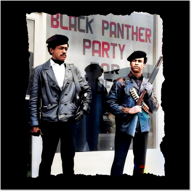 Bobby Seale and Huey Newton - Oakland California 1966 Black Panther Party Wall Art by UrbanLifeApparel