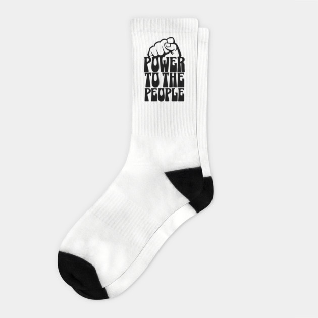Power To the People Socks by UrbanLifeApparel