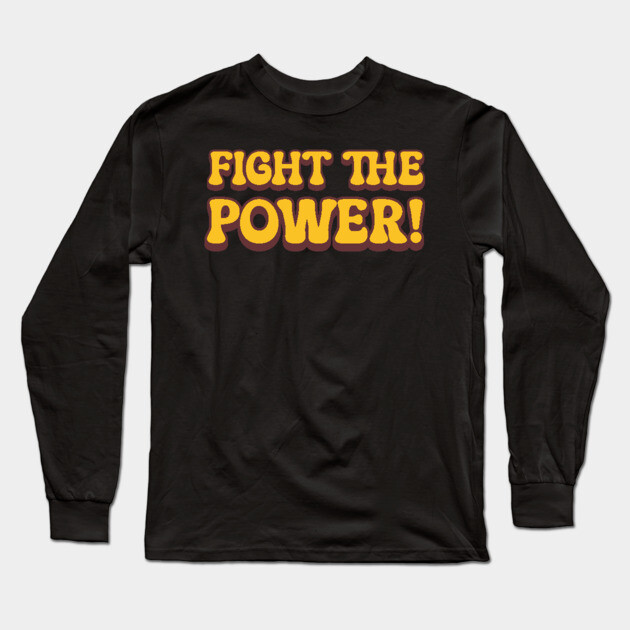 Fight The Power - Retro Long Sleeve T-Shirt by UrbanLifeApparel