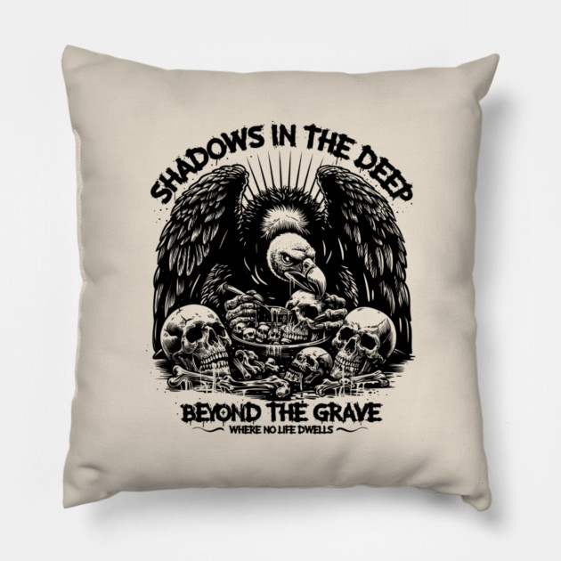 SHADOWS IN THE DEEP Pillow by artslaves