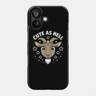 Cute as Hell Funny Hot Girl Sarcastic Pun Phone Case